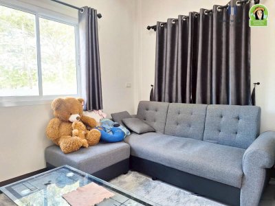 บ้านเดี่ยวชั้นเดียว สไตล์โมเดิร์น ใกล้ รพ.สต.ขามใหญ่