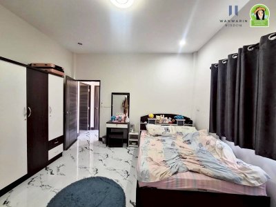 บ้านเดี่ยวชั้นเดียว สไตล์โมเดิร์น ใกล้ รพ.สต.ขามใหญ่