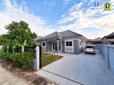 บ้านเดี่ยวชั้นเดียว สไตล์ปั้นหยา ซอยผู้ว่า ต.ขามใหญ่