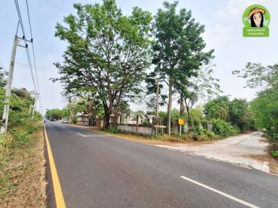 บ้านเดี่ยวชั้นเดียว บนพื้นที่แปลงสวยติดถนน 2 ด้าน