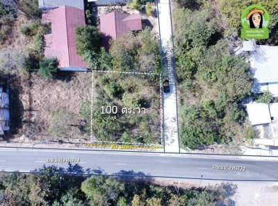 ที่ดินเปล่าติดถนนทุ่งหลวง เยื้องกับ กศน.ตำบลขามใหญ่