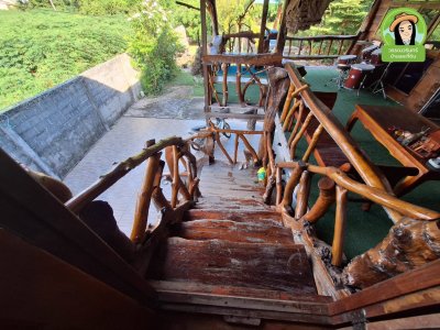 บ้านไม้ยกใต้ถุนสูง เนื้อที่เยอะ