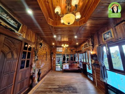 บ้านไม้ยกใต้ถุนสูง เนื้อที่เยอะ