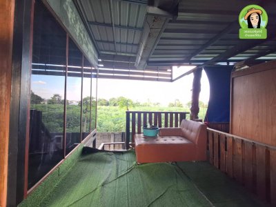 บ้านไม้ยกใต้ถุนสูง เนื้อที่เยอะ