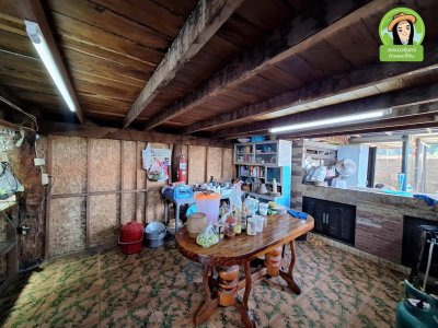 บ้านไม้ยกใต้ถุนสูง เนื้อที่เยอะ