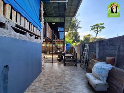 บ้านไม้ยกใต้ถุนสูง เนื้อที่เยอะ