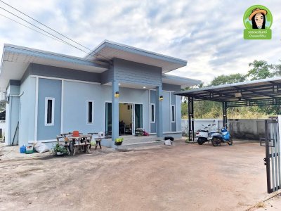 บ้านเดี่ยวชั้นเดียว สไตล์โมเดิร์น ทำเลบ้านดอนกลาง ต.ธาตุ อ.วารินชำราบ
