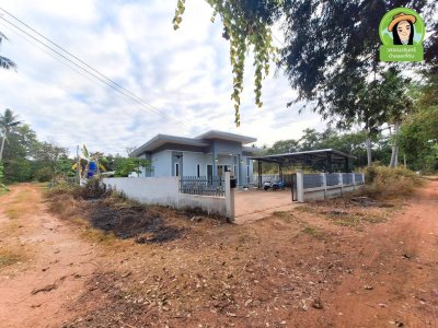 บ้านเดี่ยวชั้นเดียว สไตล์โมเดิร์น ทำเลบ้านดอนกลาง ต.ธาตุ อ.วารินชำราบ