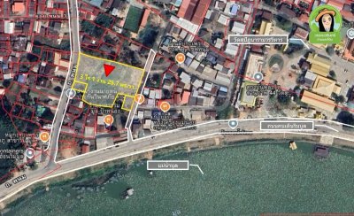 ที่ดินเปล่า 3 แปลง ติดถนนพนม ทำเลดี ทำเลในเมืองอุบล