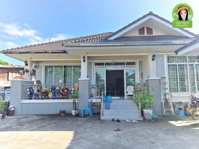 บ้านเดี่ยวชั้นเดียวยกสูง ทำเลบ้านแต้ ต.คำขวาง อ.วารินชำราบ