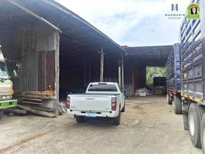 ที่ดินเปล่าแปลงใหญ่ พร้อมสิ่งปลูกสร้าง ติดกับโลตัสวาริน