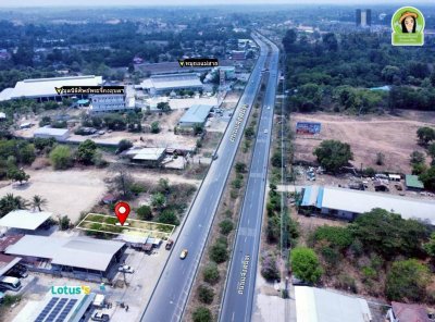 ที่ดินติดถนนแจ้งสนิท ใกล้สำนักงานที่ดินอุบลฯ