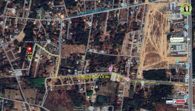 ที่ดินเปล่า ในซอยนาดูน2 หลังปั้มน้ำมันบางจากดีเยี่ยม ต.ขามใหญ่