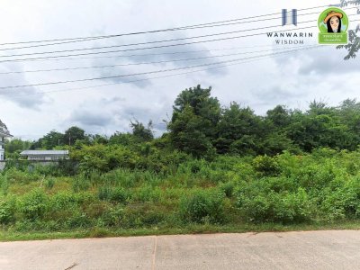ที่ดินเปล่า ติดถนนทุ่งขาม-ทุ่งหลวง ใกล้ตลาดขามใหญ่เพียง 400 เมตร