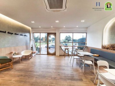 บ้านเดี่ยวชั้นเดียว พร้อมกิจการร้านกาแฟ ในตัวอำเภอเมืองสิรินธร