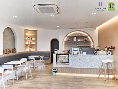 บ้านเดี่ยวชั้นเดียว พร้อมกิจการร้านกาแฟ ในตัวอำเภอเมืองสิรินธร