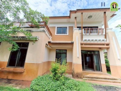 บ้านเดี่ยว 2 ชั้นในโครงการสาริน7 วารินชำราบ ที่ดินโฉนด 2 แปลง