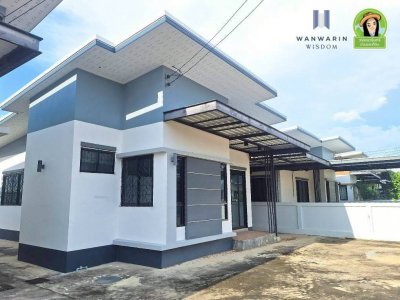 บ้านเดี่ยวชั้นเดียว(บ้านใหม่) ในโครงการเจริญทรัพย์โมเดิร์น 14 ใกล้วัดตำแย