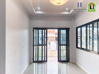 บ้านเดี่ยวชั้นเดียว(บ้านใหม่) ในโครงการเจริญทรัพย์โมเดิร์น 14 ใกล้วัดตำแย