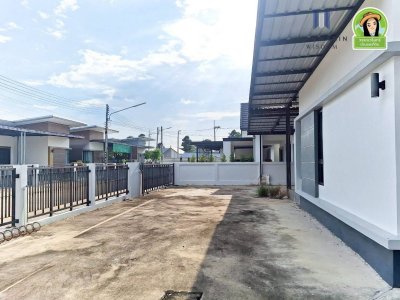 บ้านเดี่ยวชั้นเดียว(บ้านใหม่) ในโครงการเจริญทรัพย์โมเดิร์น 14 ใกล้วัดตำแย