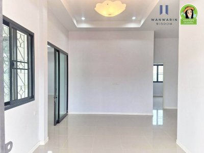 บ้านเดี่ยวชั้นเดียว(บ้านใหม่) ในโครงการเจริญทรัพย์โมเดิร์น 14 ใกล้วัดตำแย