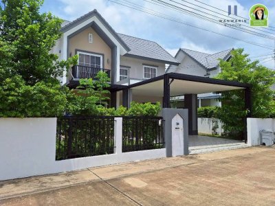 บ้านเดี่ยว 2 ชั้น สไตล์อังกฤษ แบบบ้าน J2 ในโครงการสารินลิฟวิ่งบ้านจั่น