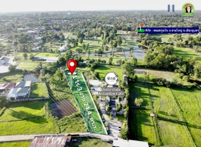 ที่ดินเปล่าแปลงยาว ในซอยสกุลเงิน ต.ขามใหญ่