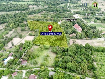 ที่ดินเปล่าแปลงใหญ่ หลังวัดป่าศรีโชคเมือง ต.ขามใหญ่