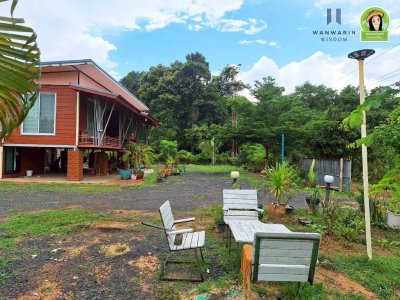 บ้านเดี่ยวยกถุนสูง สไตล์บ้านพักตากอากาศ