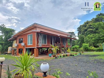 บ้านเดี่ยวยกถุนสูง สไตล์บ้านพักตากอากาศ