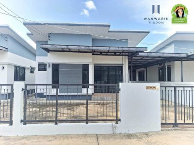 บ้านเดี่ยวชั้นเดียว(บ้านใหม่) ในโครงการเจริญทรัพย์โมเดิร์น 14 ใกล้วัดตำแย