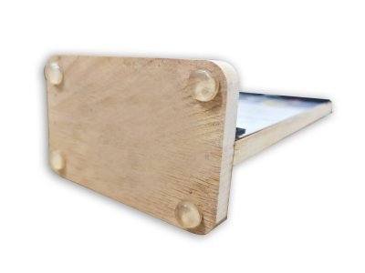 Wooden T-Stand with Laser Logo