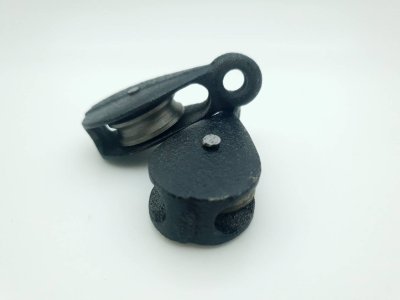 Black steel pulley, rope pulley, steel pulley 1.1/4 inches