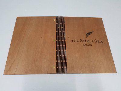 wooden menu