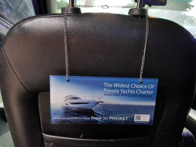 Acrylic car back seat hange