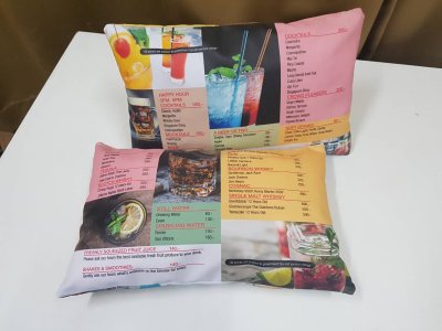 Floating pillow menu