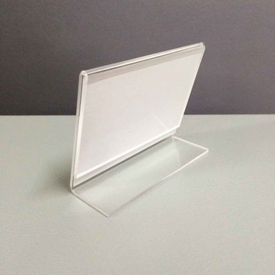 Acrylic L-Stand tabletop 6x9cm.