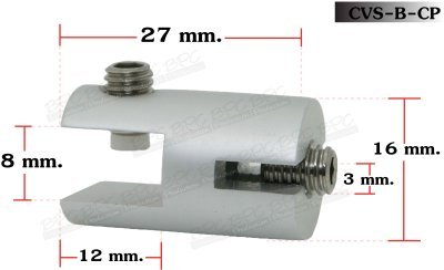 Bracket for plate thickness 4-8 mm.