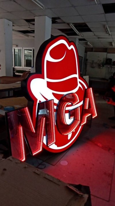 3D logo sign