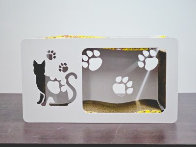Cat House with Scratching Pad