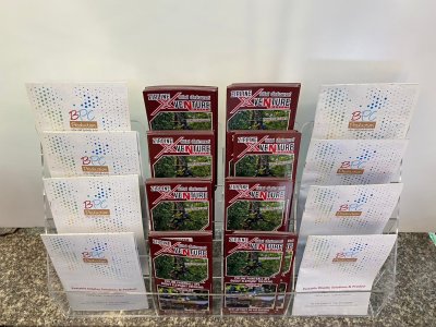 Acrylic brochure stand, clear brochure stand
