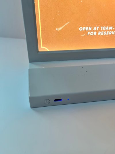 MENU LED A3 desktop sign