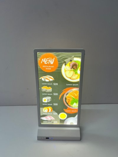 Menu light sign size 11 x 21cm