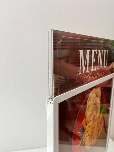 Menu light sign size 29.7 x 42.0 cm (A3)