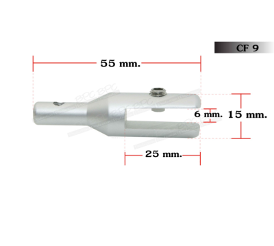 Bracket for plate thickness 4-6 mm.