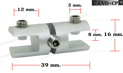 Bracket for plate thickness 4-8 mm.