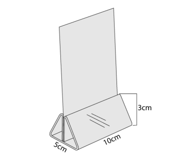 T-Stand base 10 cm wide. Fold