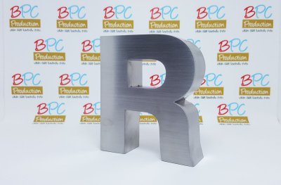 Stainless steel Letters, hair pattern, does not Lighting