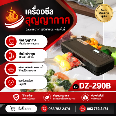เครื่องซีลสูญญากาศ รุ่น DZ-290B