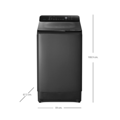 HITACHI เครื่องซักผ้าฝาบน 12KG.รุ่น LTL 12MVW0T GG อินเวอร์เตอร์